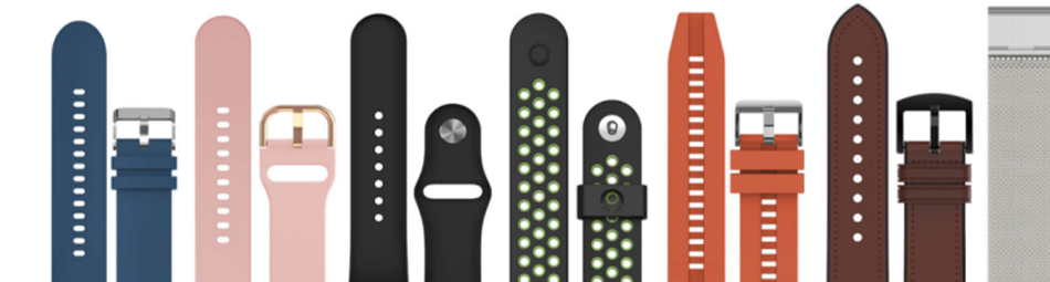 Genuine Leather/Silicone/Steel Strap For Your Choice