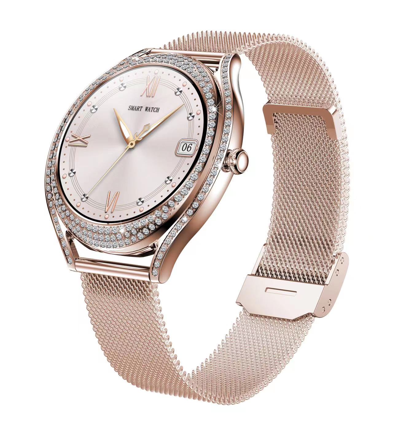 Minimalist Round Smart Watch for Women, World Smallest 1.28