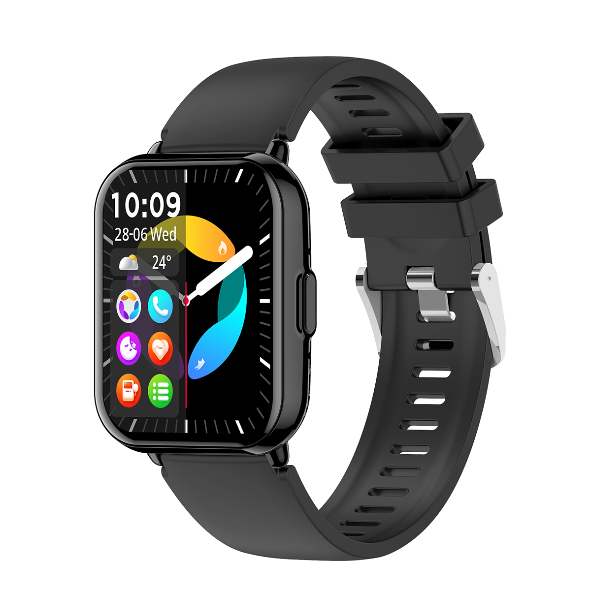 Smartwatch with Call Receive/Dial 1.83'' HD Full Touchscreen Fitness Tracker Step Calorie Counter Blood Pressure Heart Rate Monitor Sleep Monitoring for Android and iOS Phones