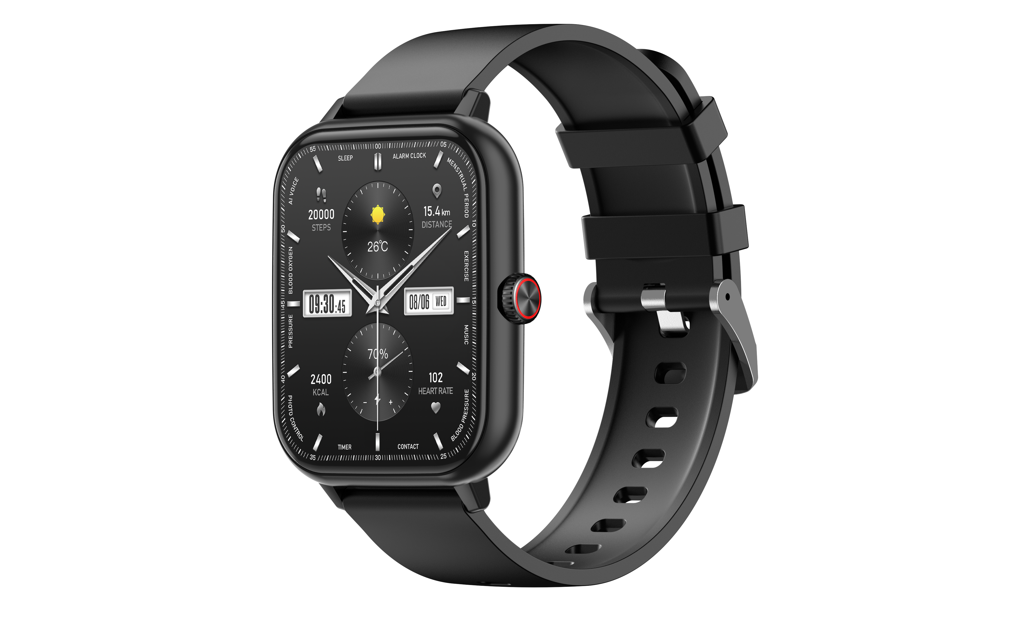 Premium AMOLED Full Screen Smart Watch with Bluetooth Calling & Full Health Monitoring